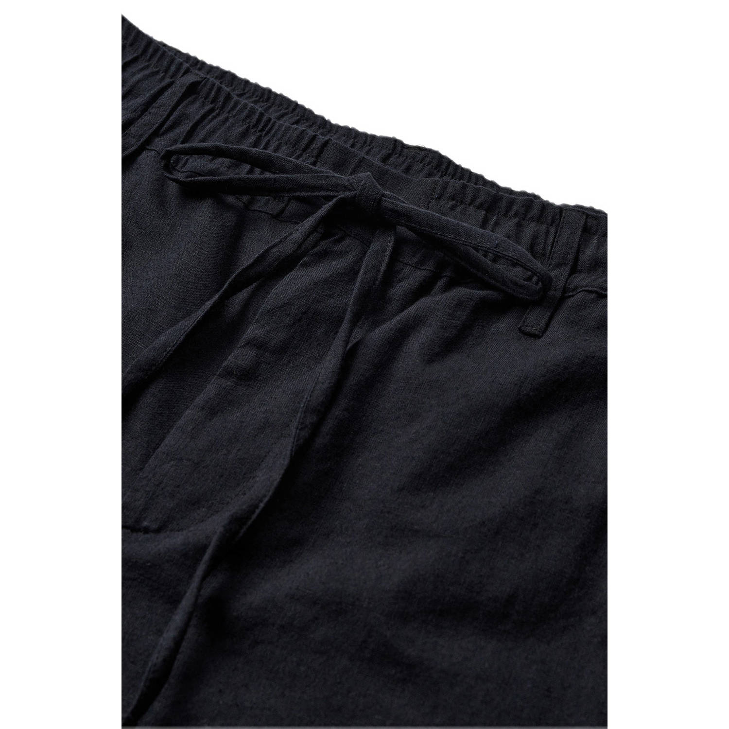 Anerkjendt linnen regular casual short zwart