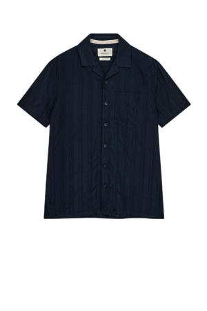 casual overhemd donkerblauw