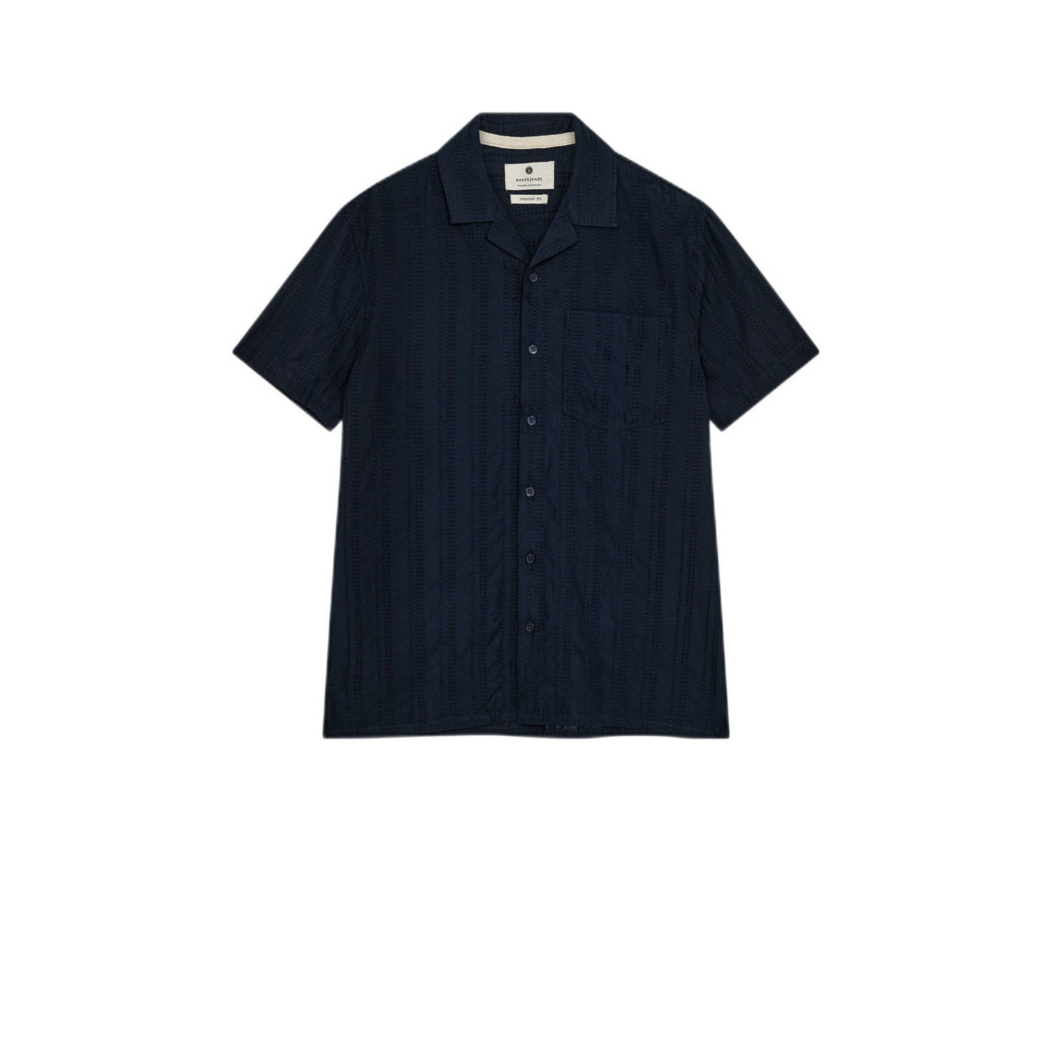 Anerkjendt casual overhemd donkerblauw