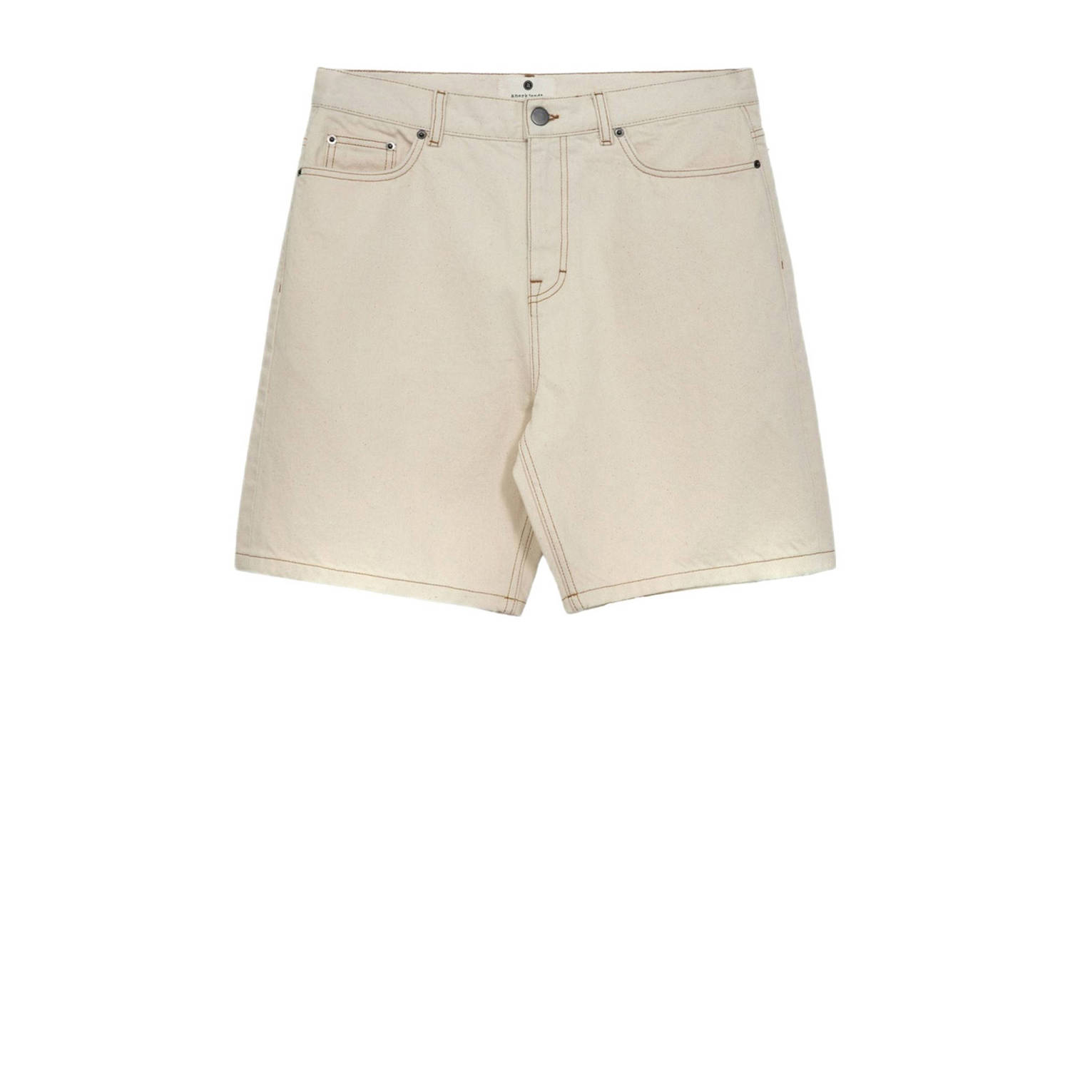 Anerkjendt regular denim short beige