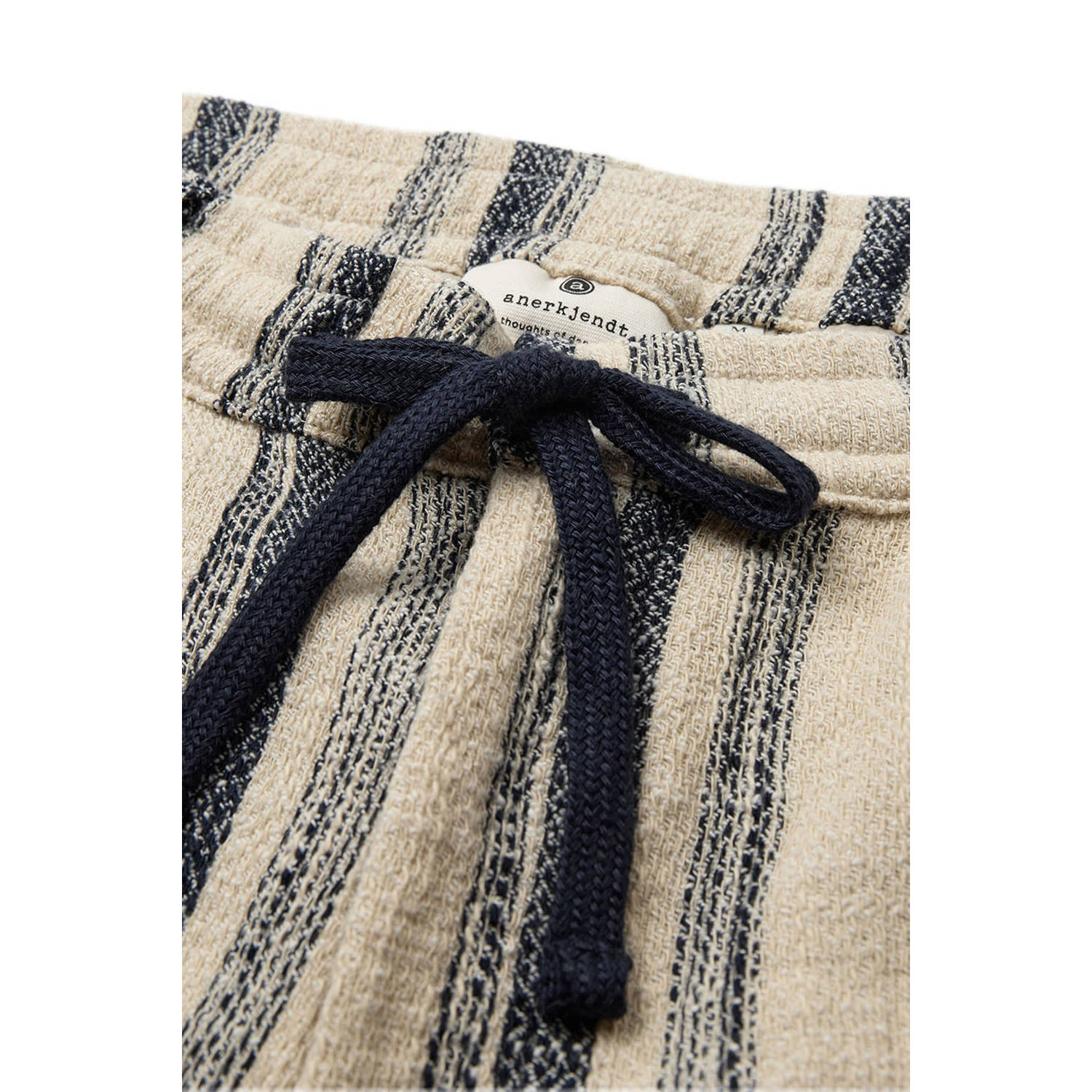 Anerkjendt regular casual short met textuur beige