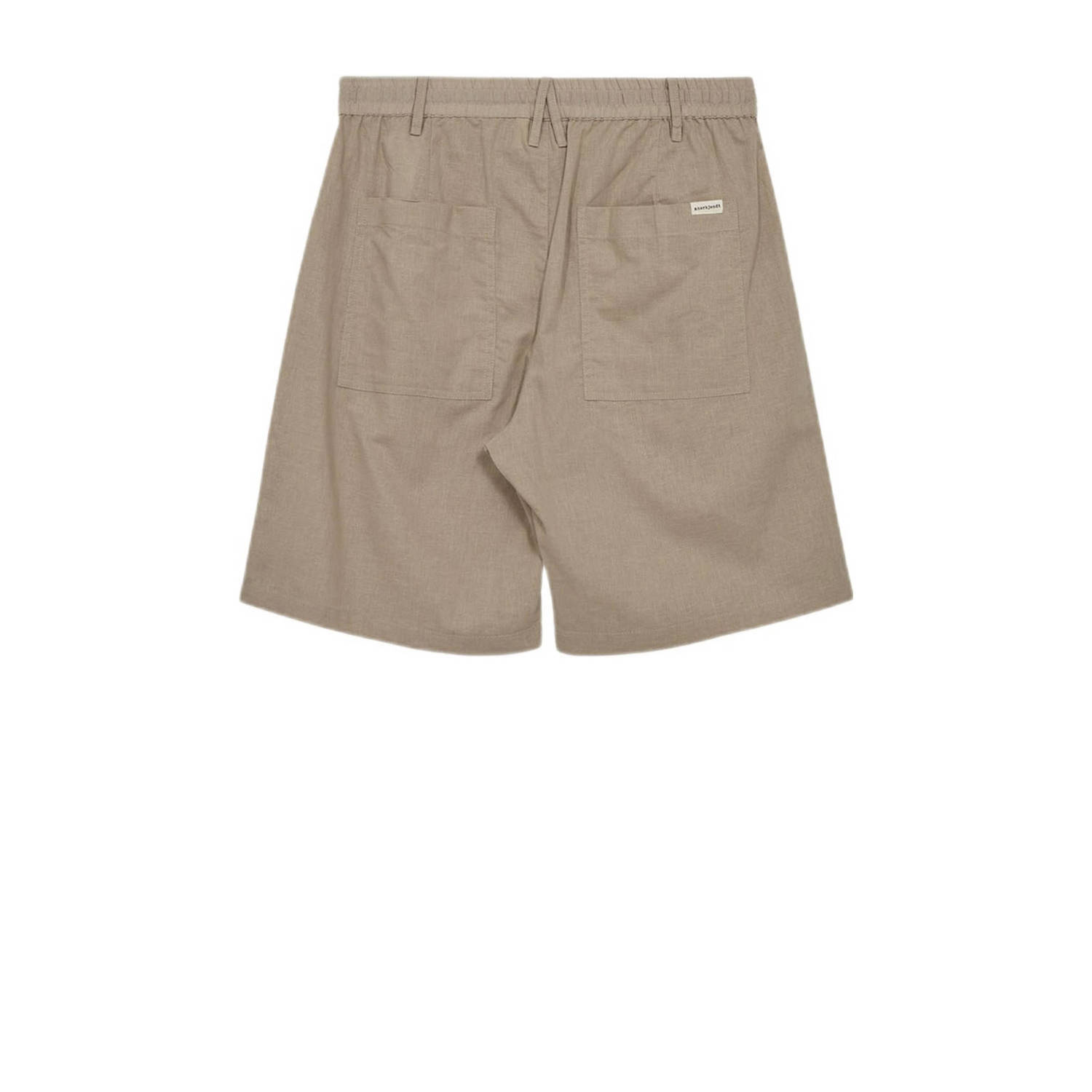Anerkjendt linnen regular casual short lichtbruin