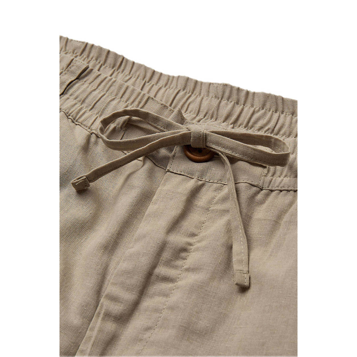 Anerkjendt linnen regular casual short lichtbruin