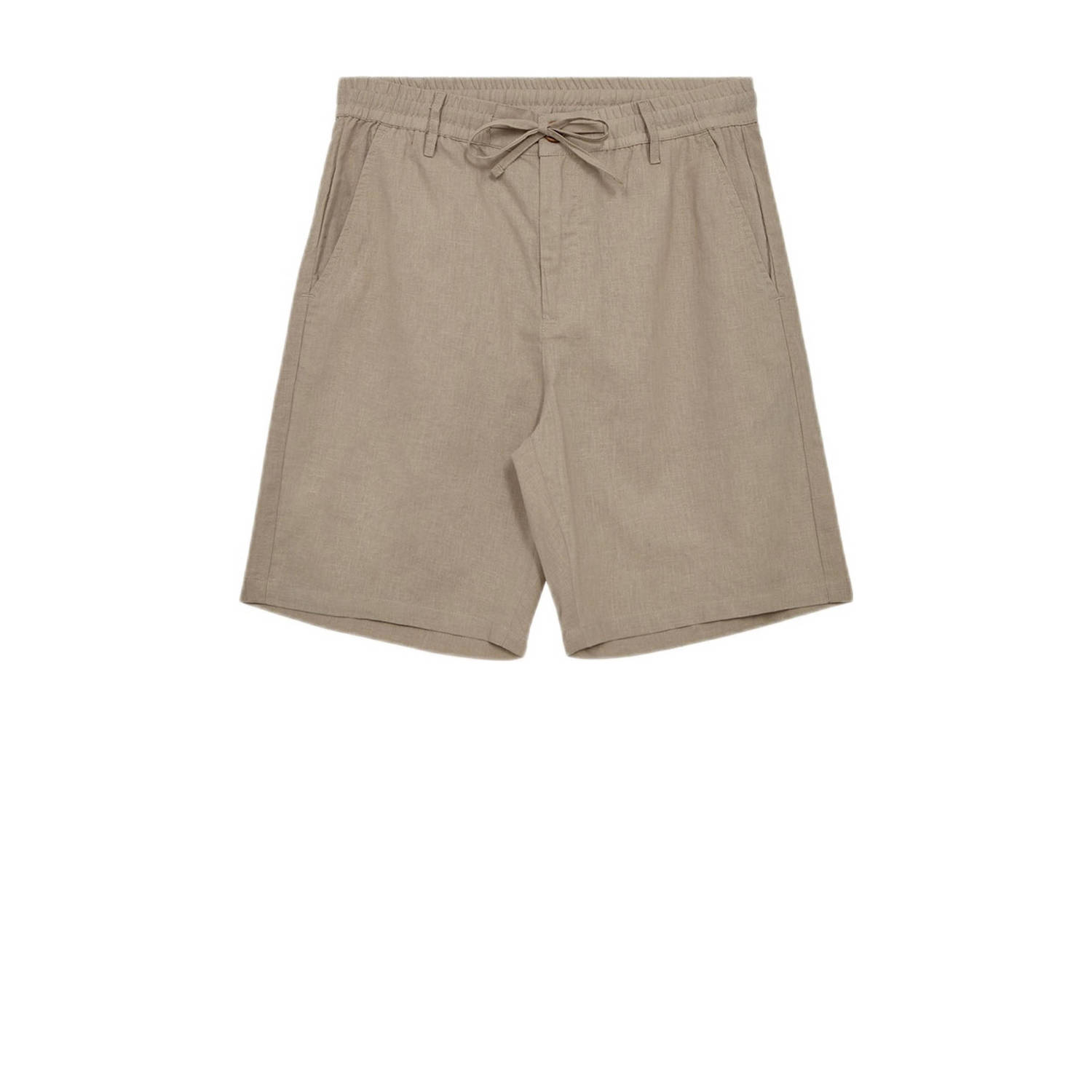 ANERKJENDT Heren Broeken Aklt James Cot linen Ela Shorts Zand