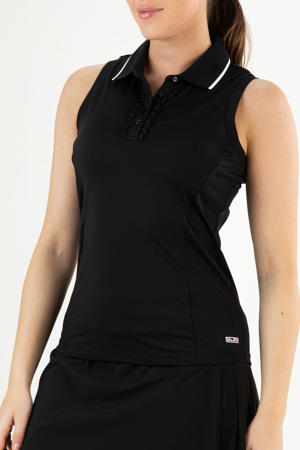 tennispolo Jacintha zwart
