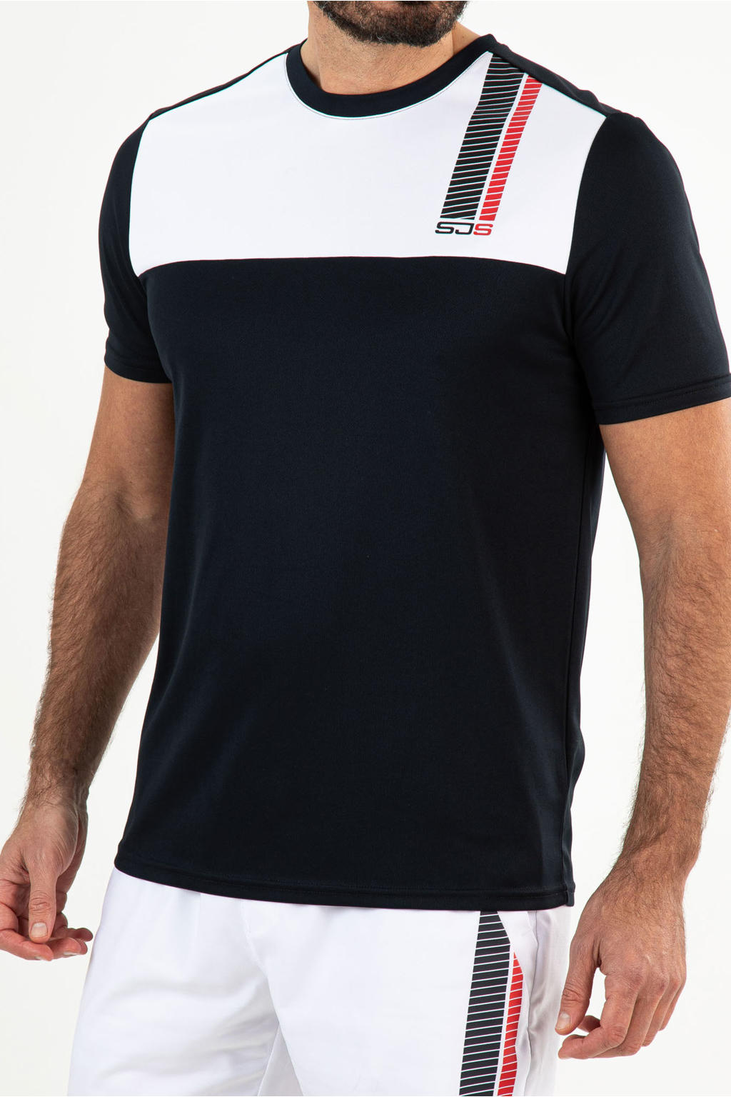 Sjeng Sports tennisshirt Bay donkerblauw