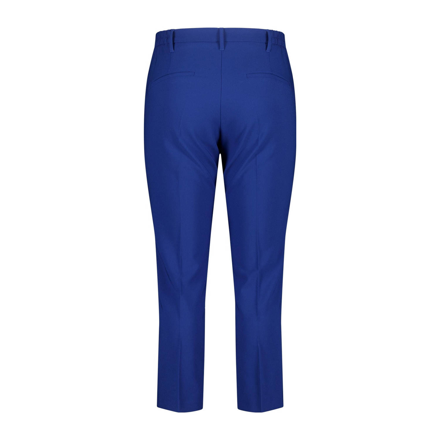 MS Mode straight regular waist pantalon blauw