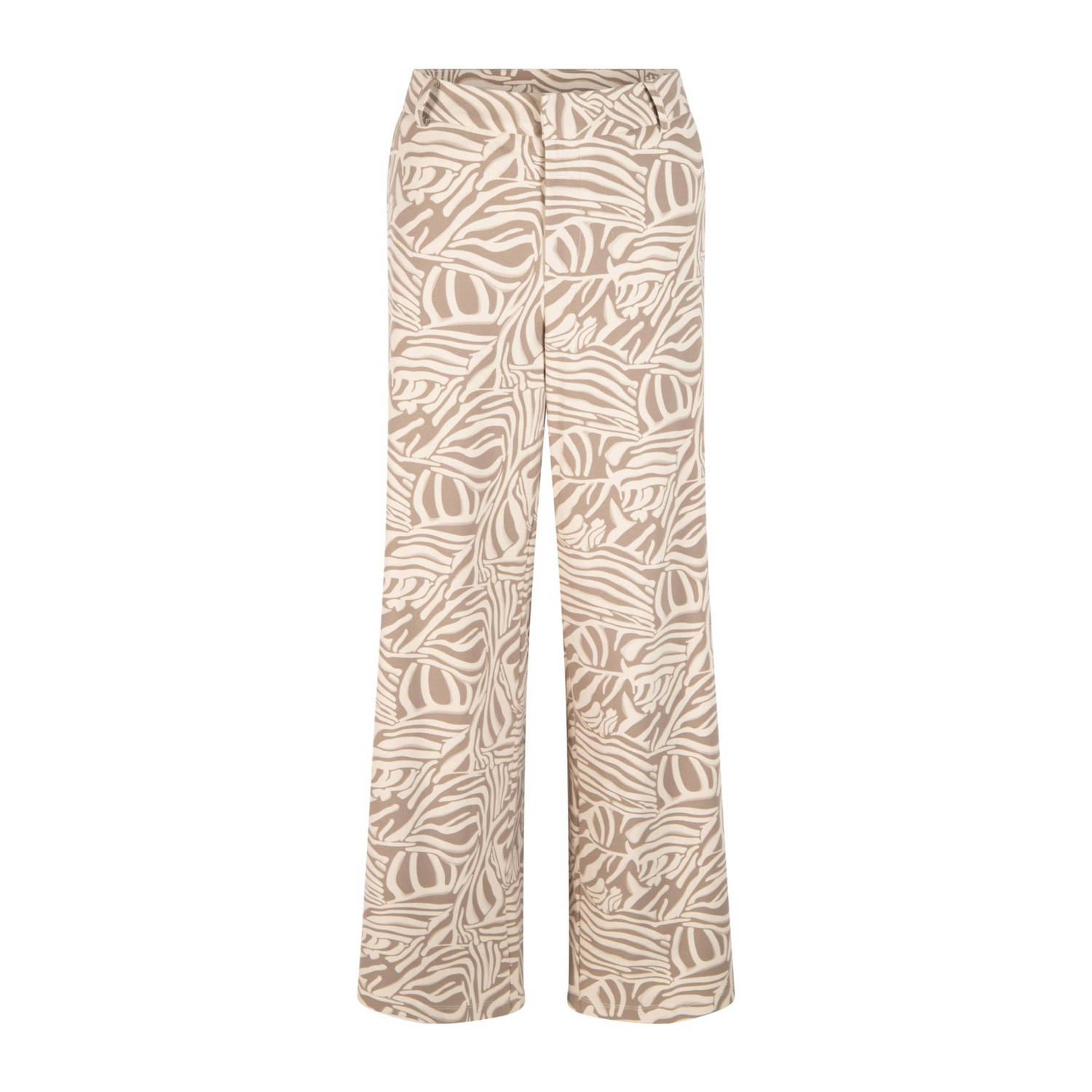Zoso rechtvallend regular waist pantalon zand