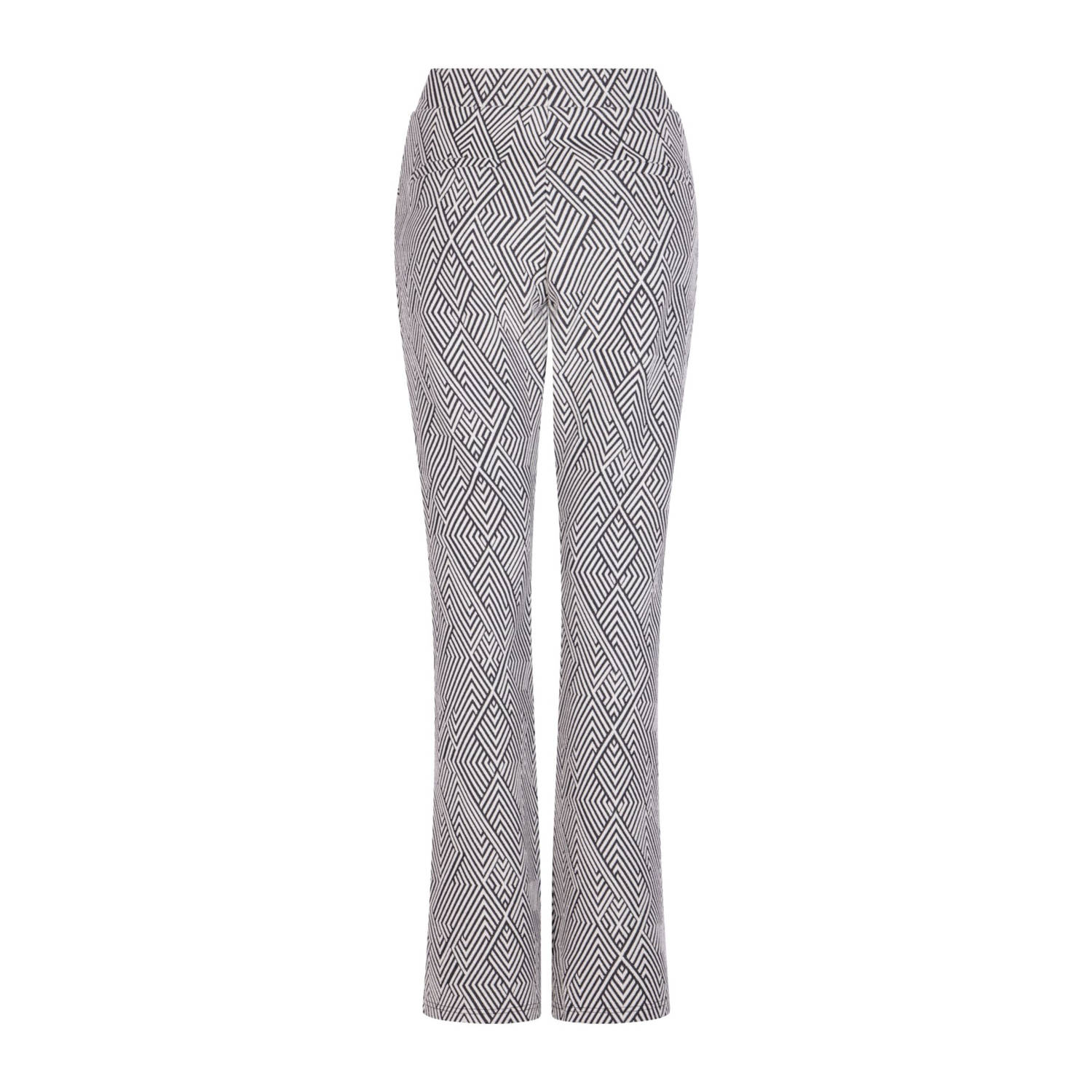 Zoso straight regular waist broek donkerblauw