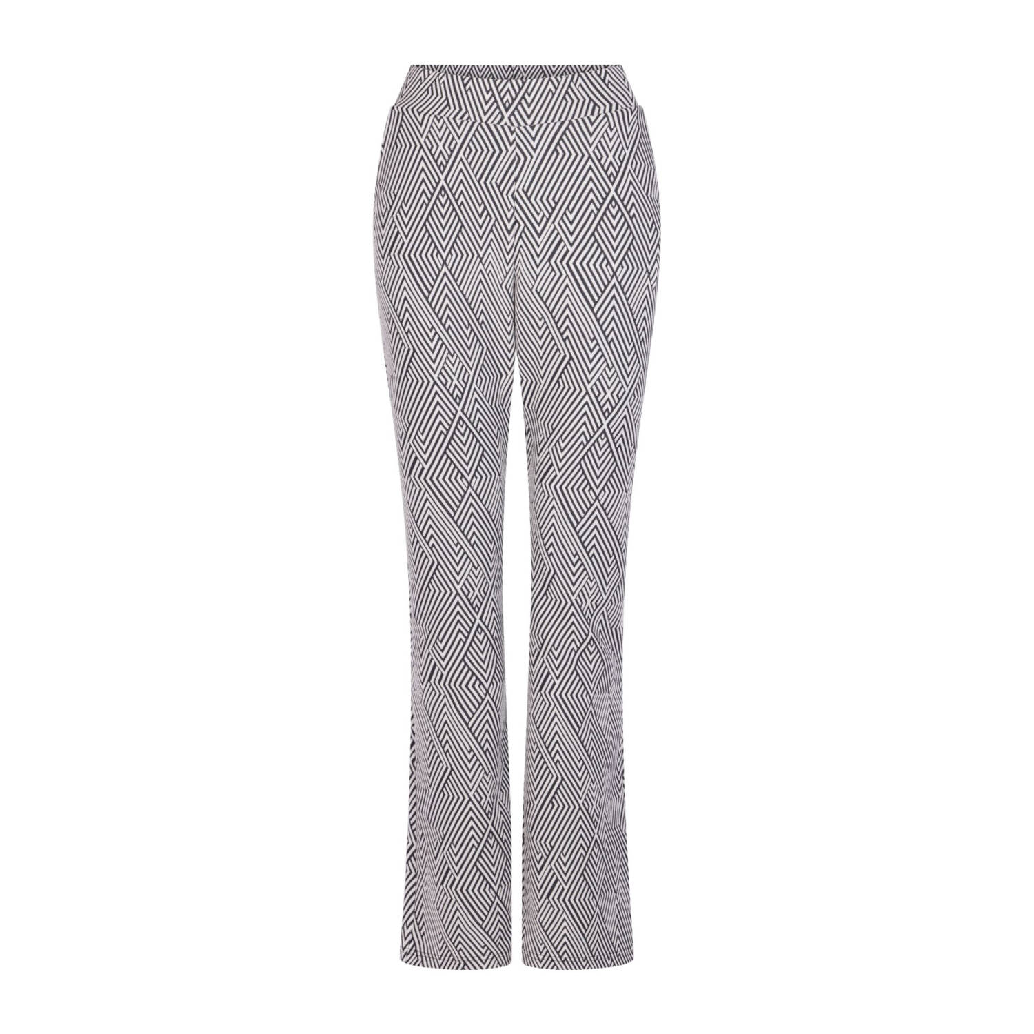Zoso straight regular waist broek donkerblauw