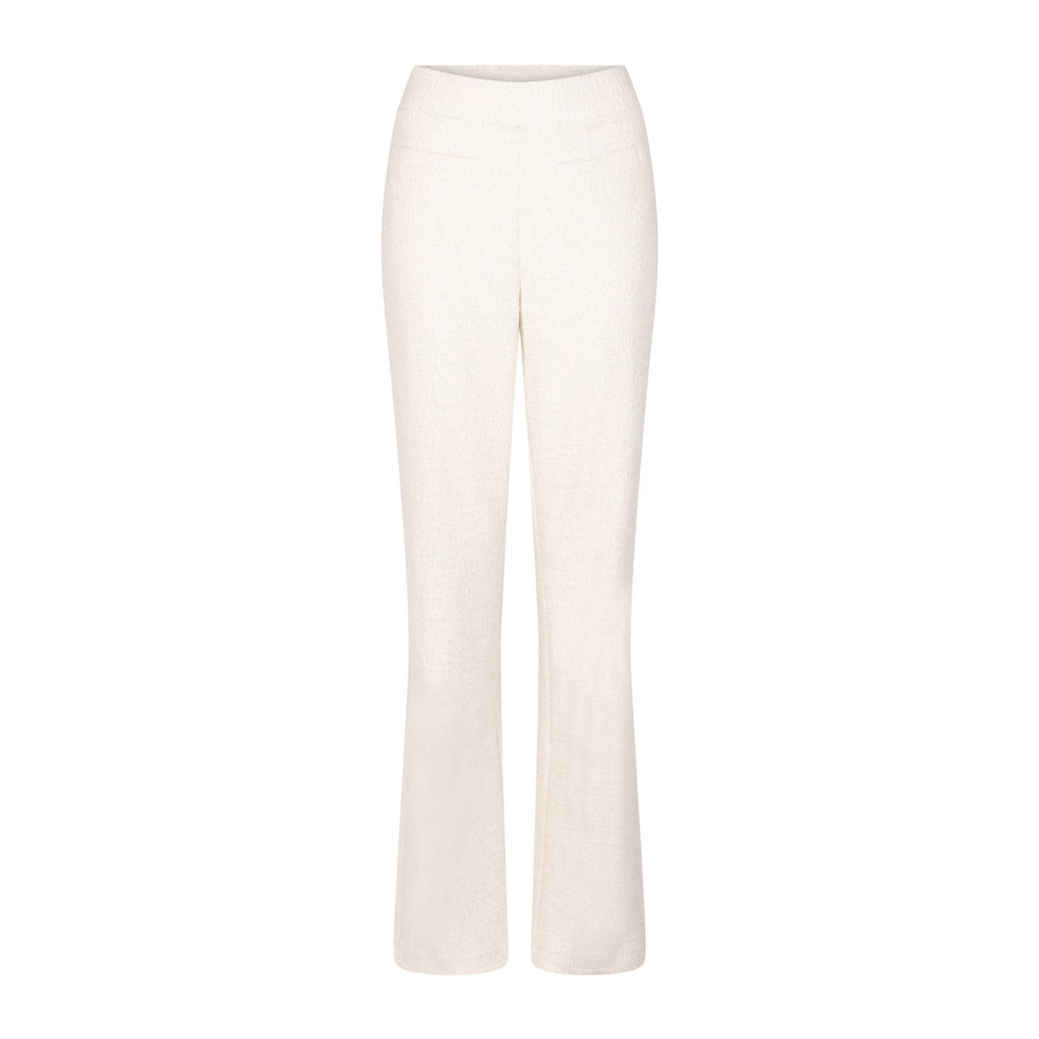 Zoso straight high waist casual broek ecru