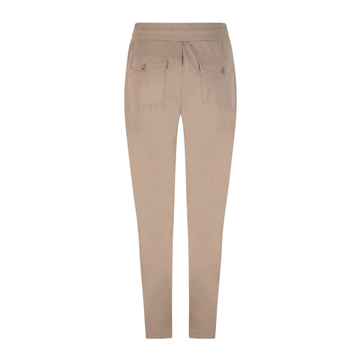 Zoso straight regular waist casual broek taupe
