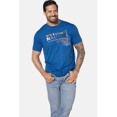 Jan Vanderstorm T-shirt Plus Size SVENHELM blauw afbeelding