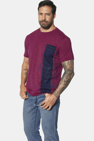 T-shirt Plus Size BALJAN donkerrood