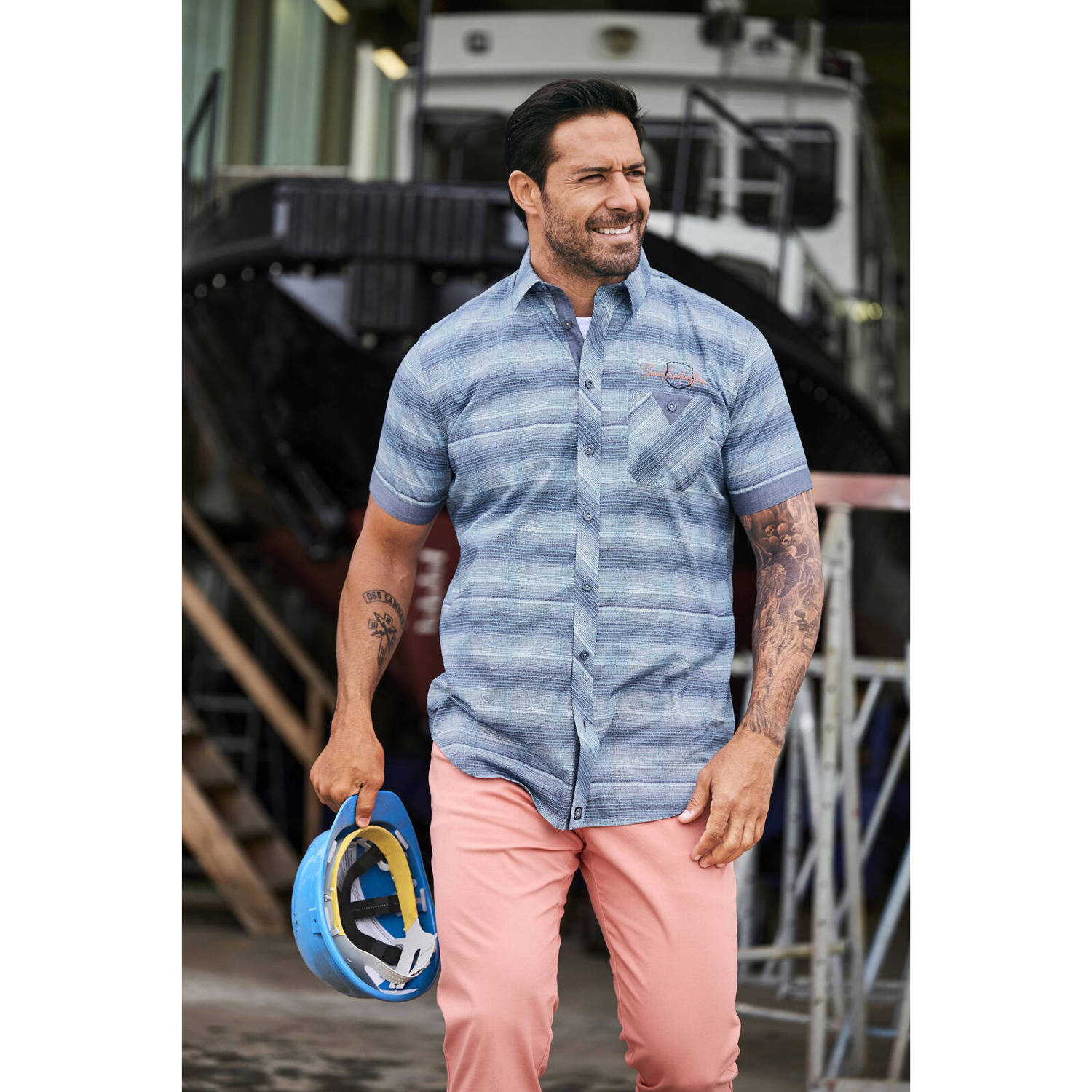 Jan Vanderstorm T-shirt blauw