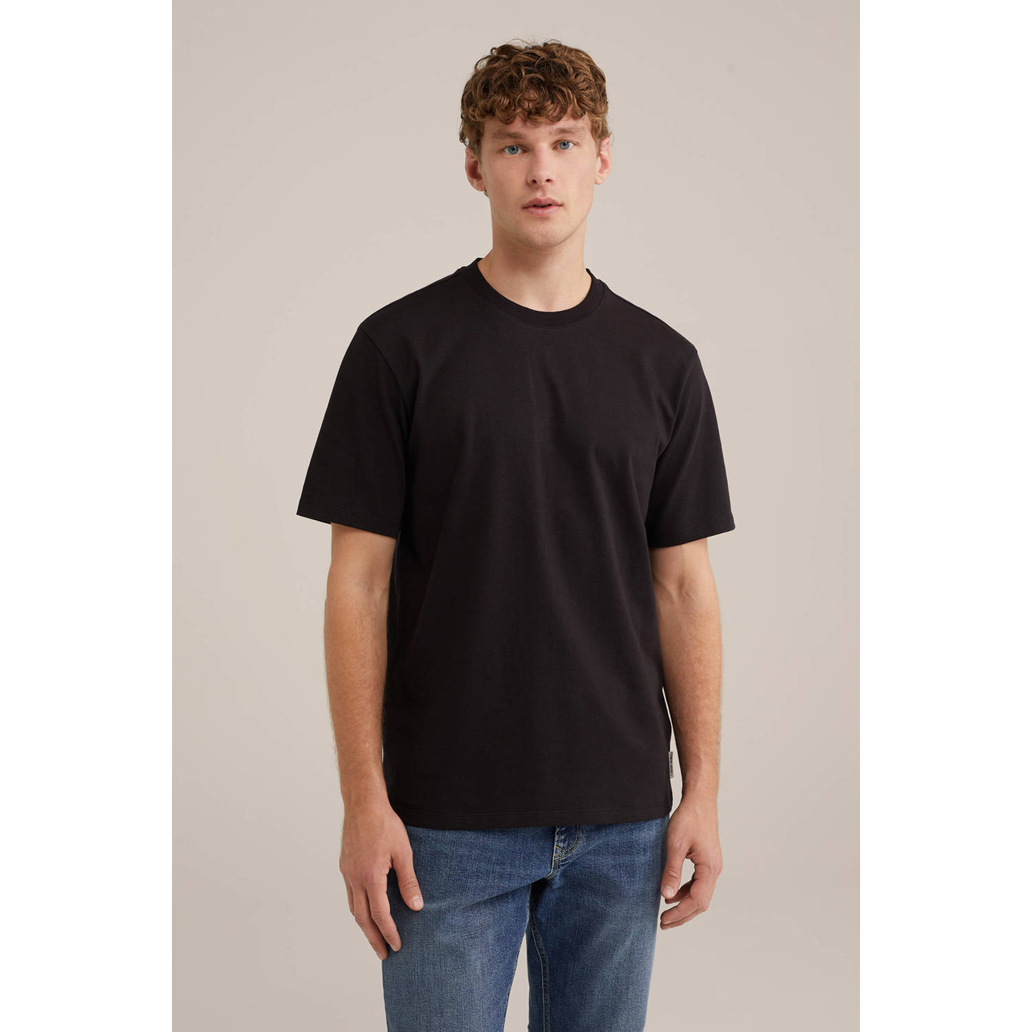 WE Fashion Blue Ridge T-shirt zwart