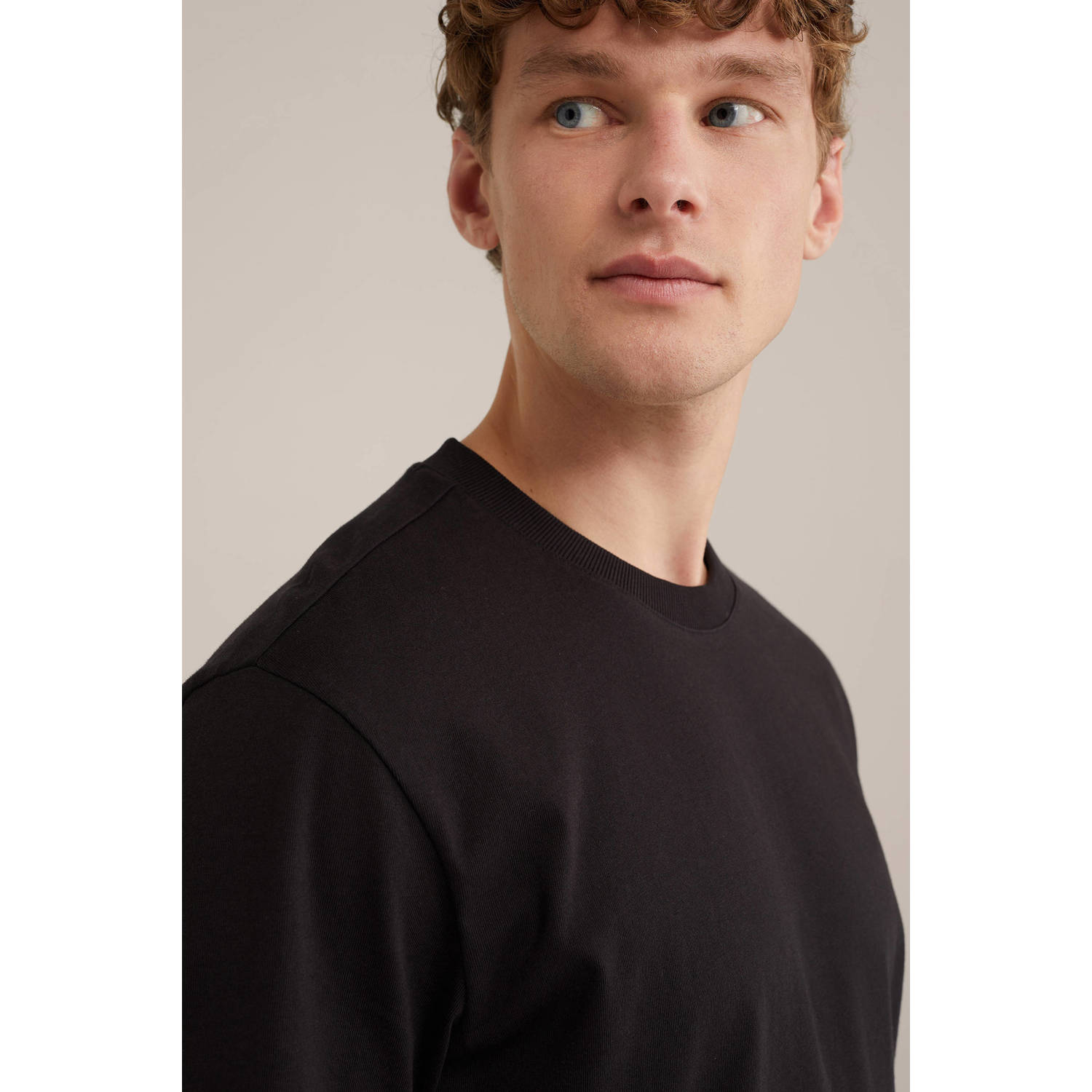 WE Fashion Blue Ridge T-shirt zwart