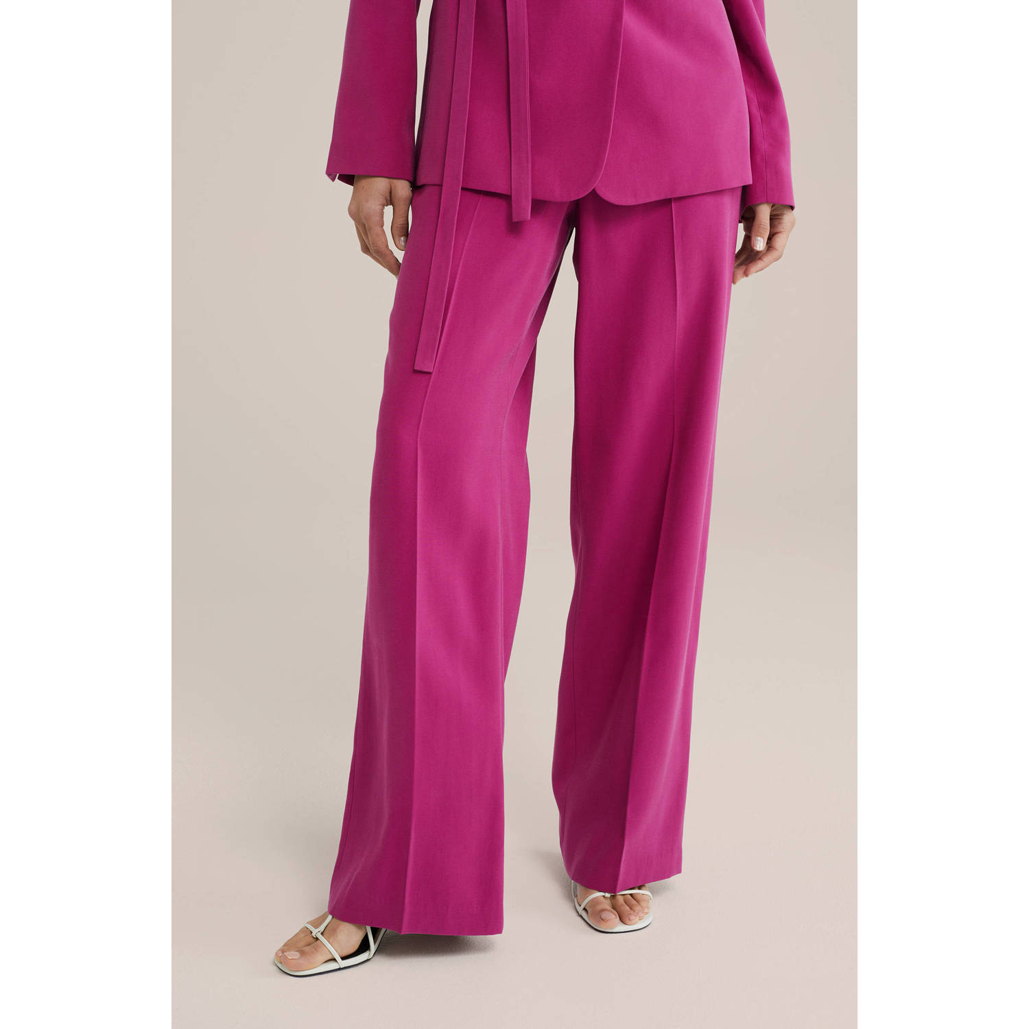 WE Fashion wide leg pantalon fuchsia