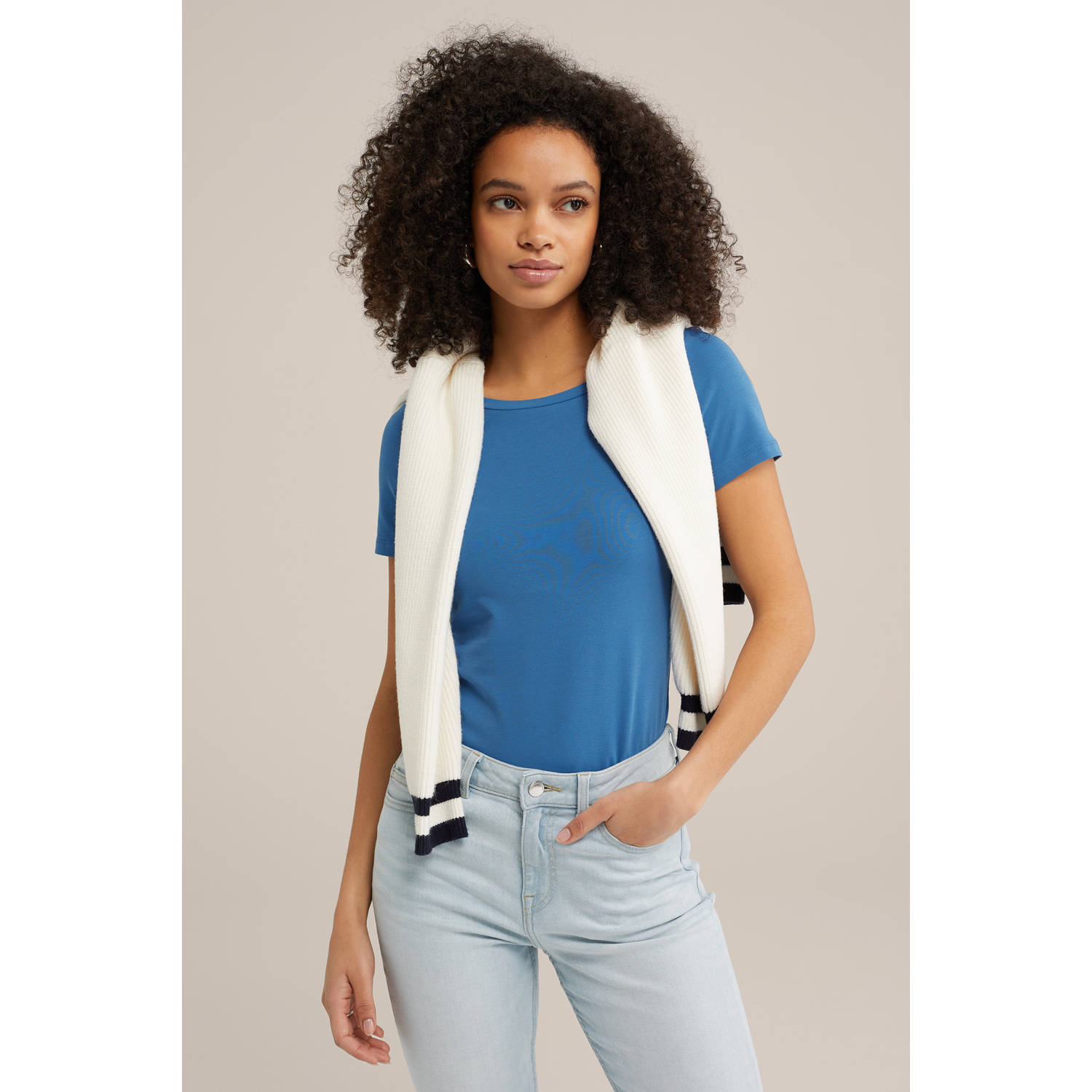 WE Fashion T-shirt blauw