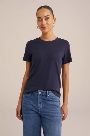 T-shirt donkerblauw