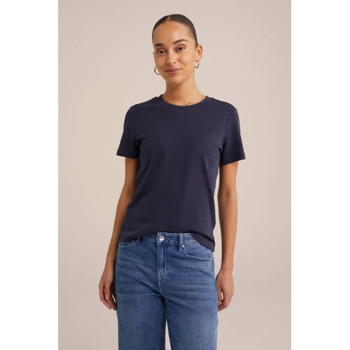 WE Fashion T-shirt donkerblauw afbeelding