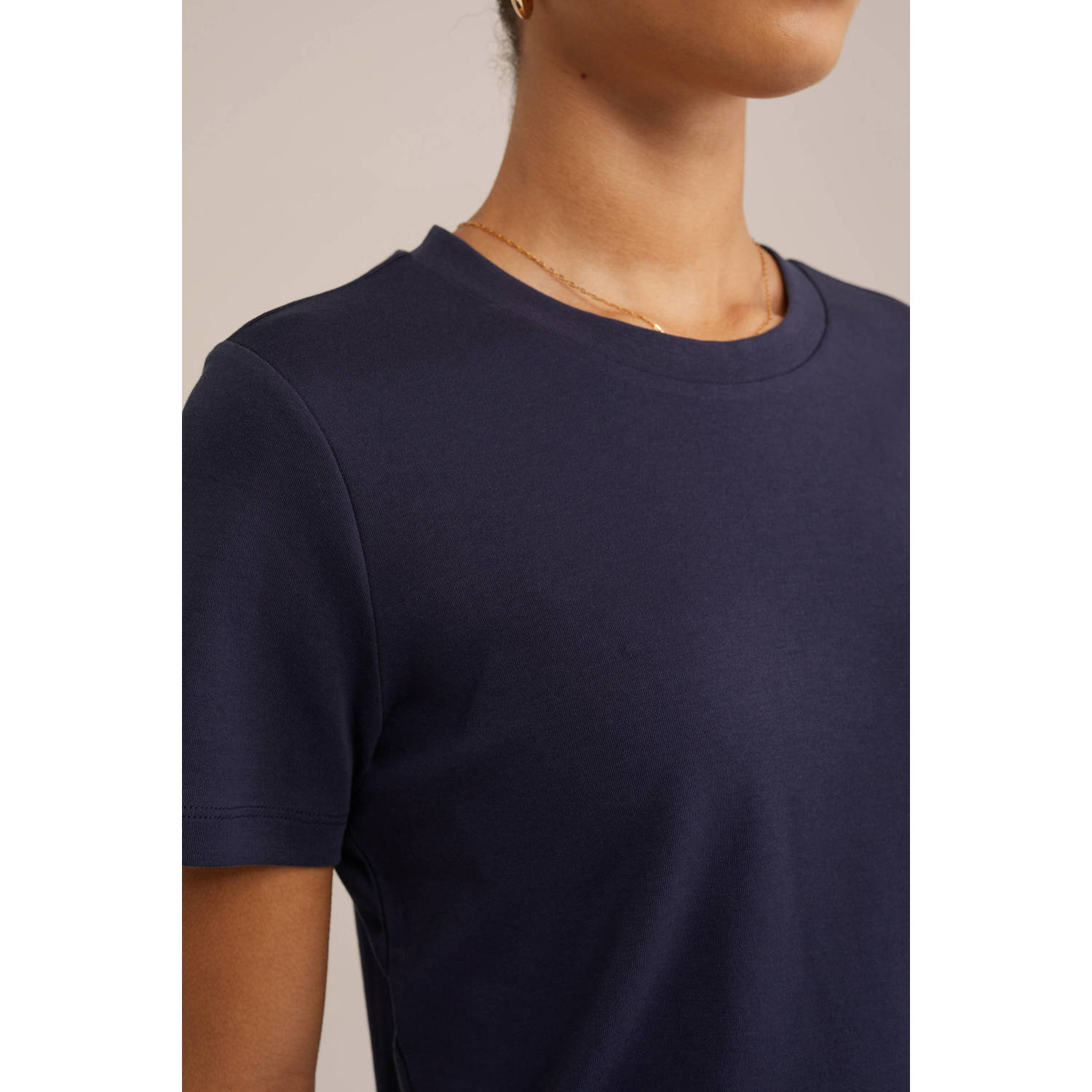 WE Fashion T-shirt donkerblauw