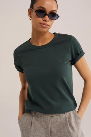 T-shirt donkergroen