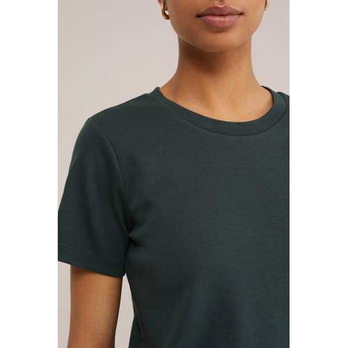 WE Fashion T-shirt donkergroen afbeelding