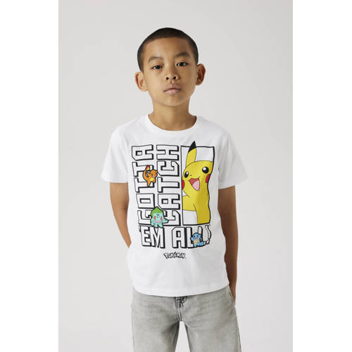 NAME IT KIDS Pokemon T-shirt wit afbeelding