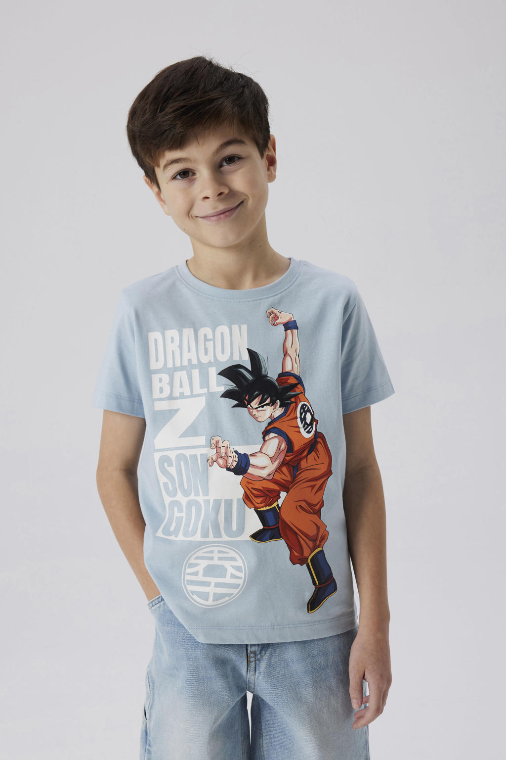 NAME IT KIDS Dragonball T-shirt lichtblauw