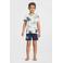 NAME IT KIDS shortama donkerblauw/wit