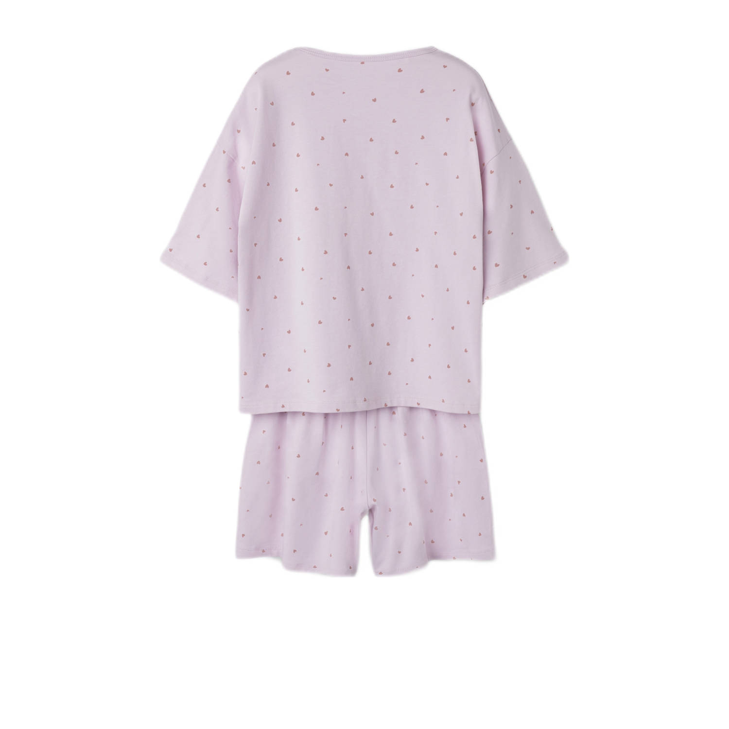 NAME IT KIDS shortama NKFNIGHTSET WINSOME HEARTS roze