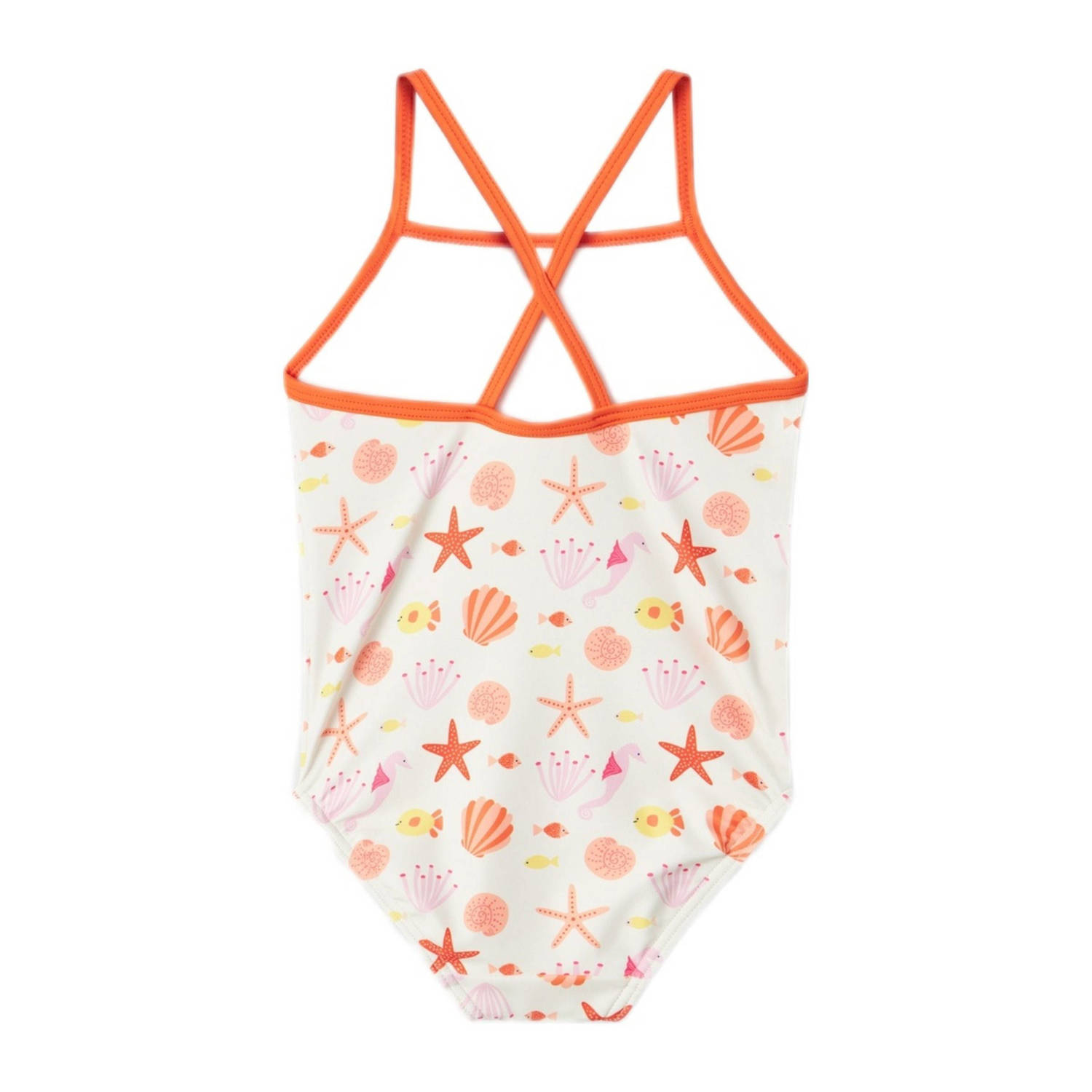 NAME IT MINI badpak oranje wit