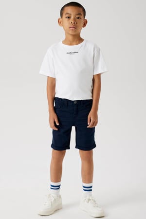 casual short donkerblauw