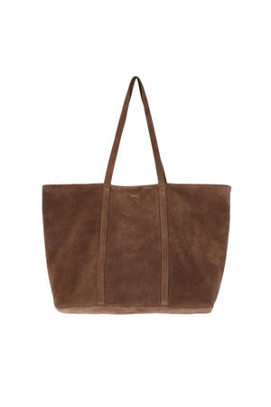 suede shopper bruin