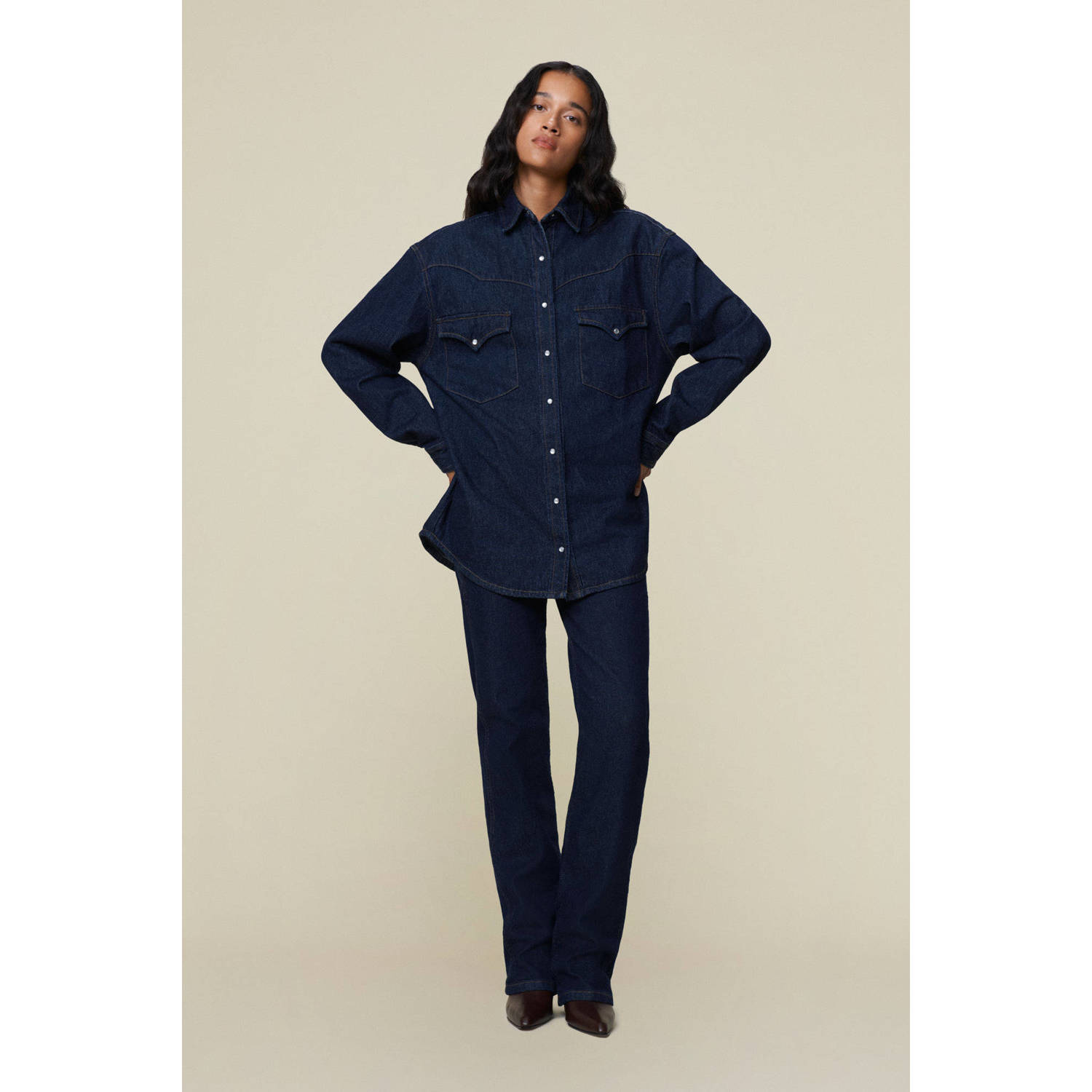 Lois blouse The Rafael dark blue denim