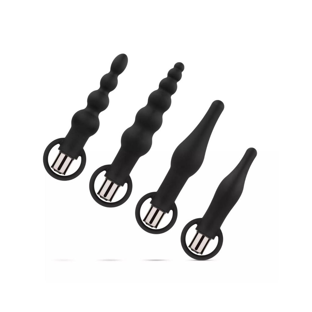 EasyToys Vibrerende butt plug set - 4 Delig
