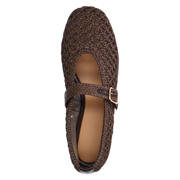 thumbnail: Manfield raffia ballerina's donkerbruin