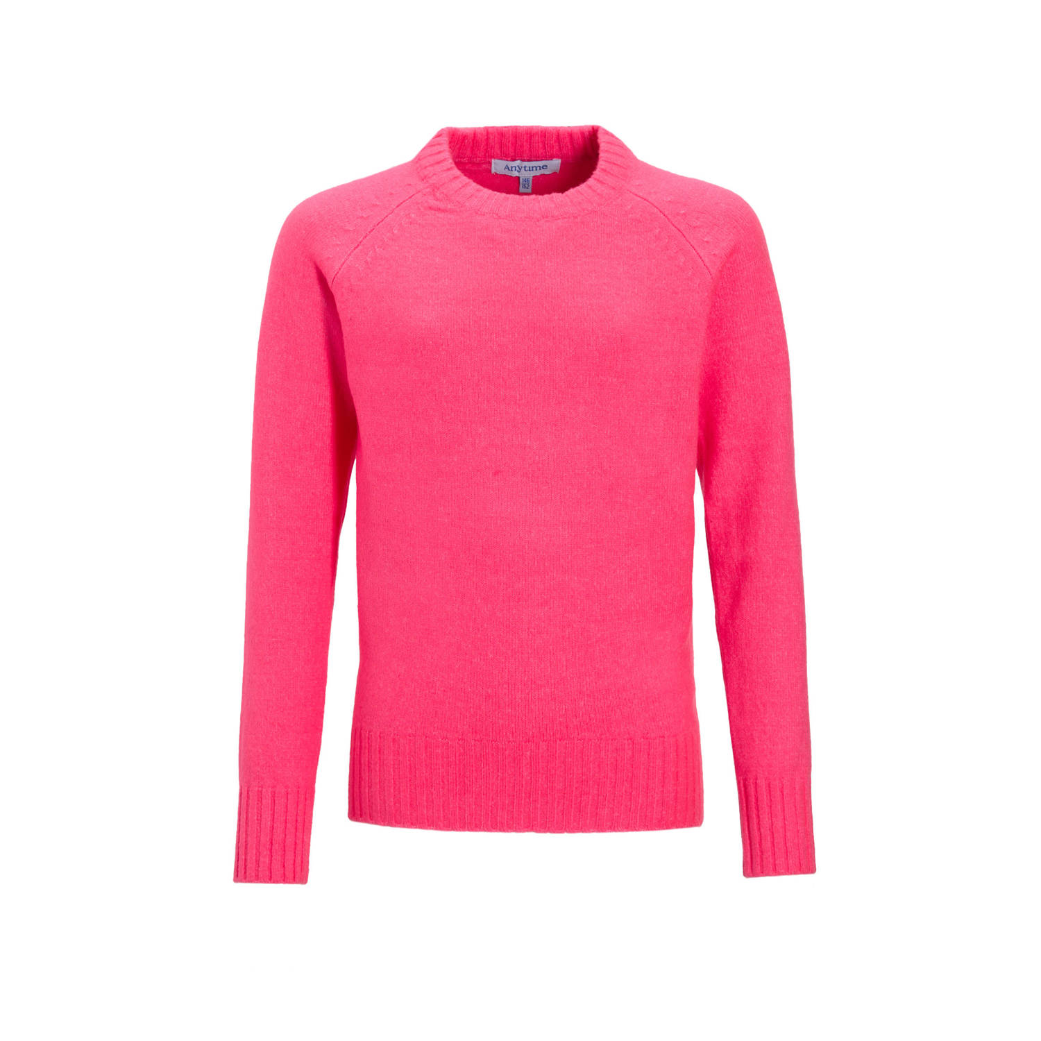 Anytime gebreide trui roze
