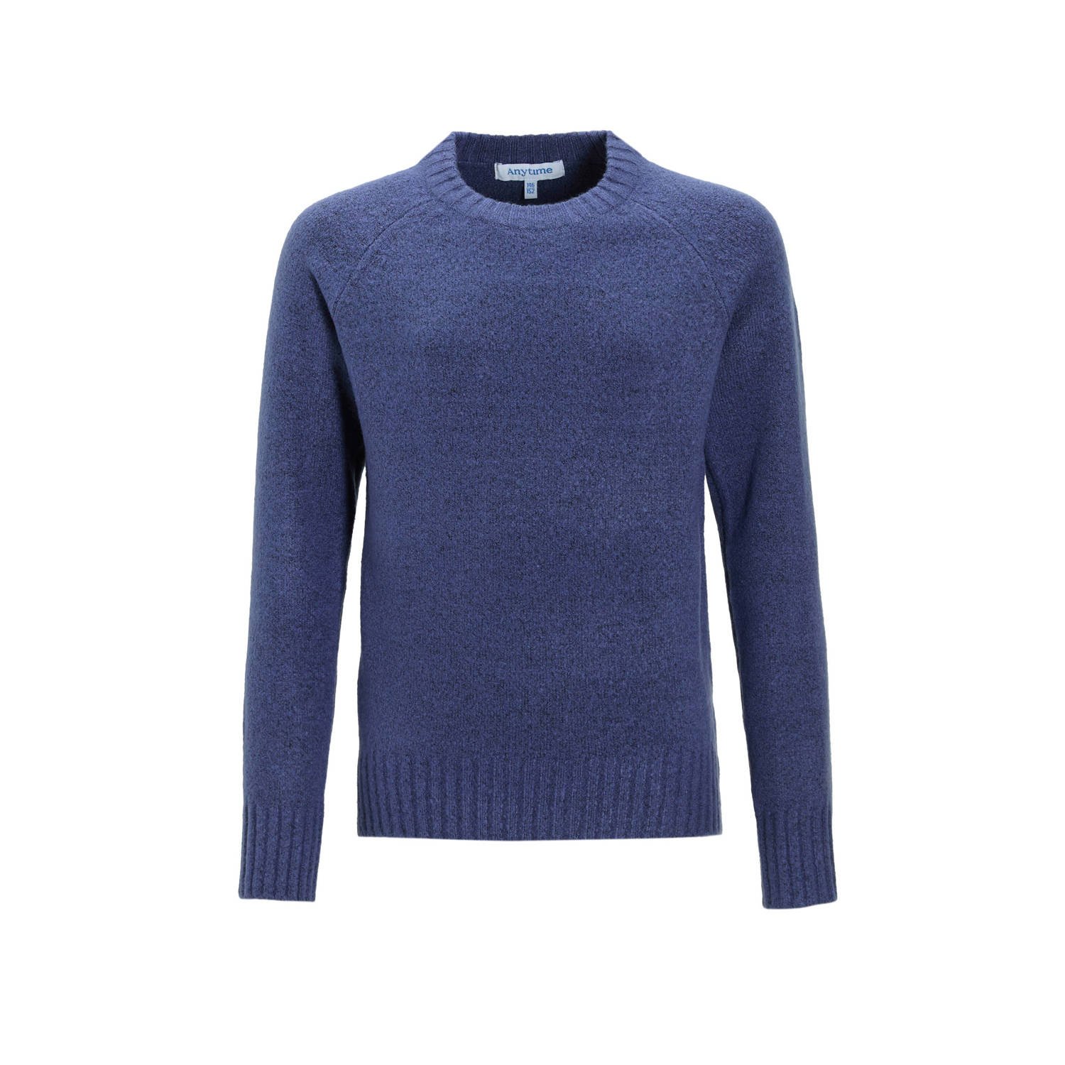 Anytime gebreide trui blauw