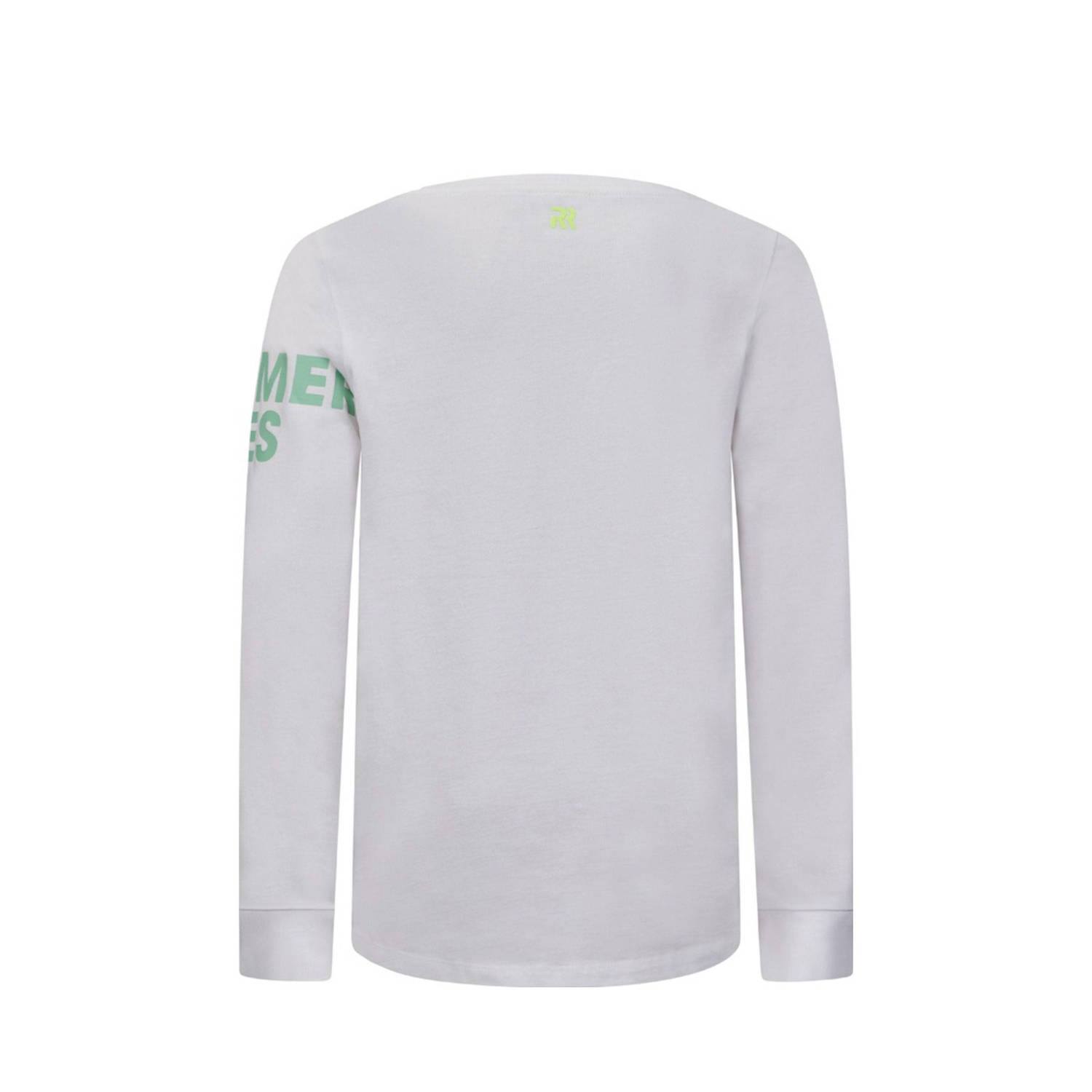 Retour Jeans longsleeve Olaf met tekst wit