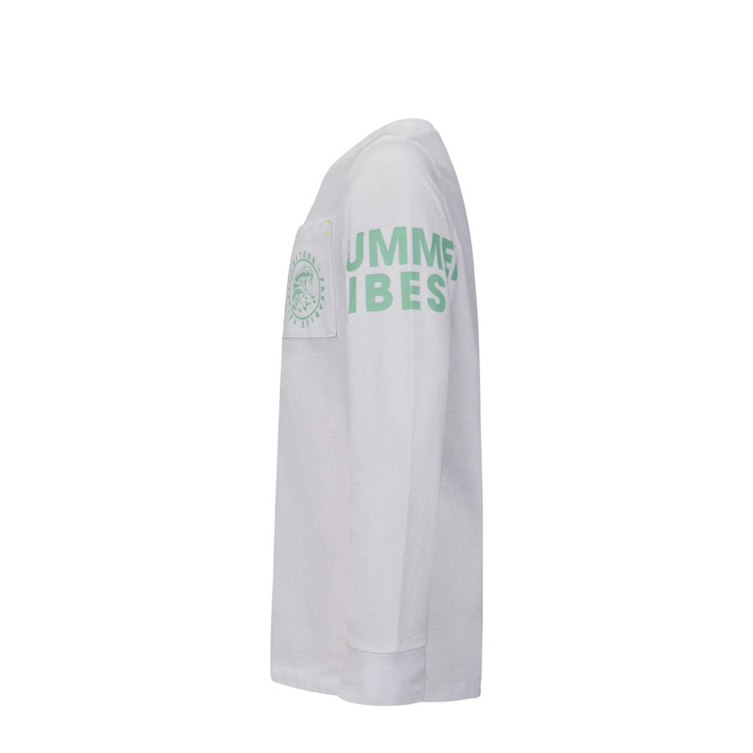Retour Jeans longsleeve Olaf met tekst wit