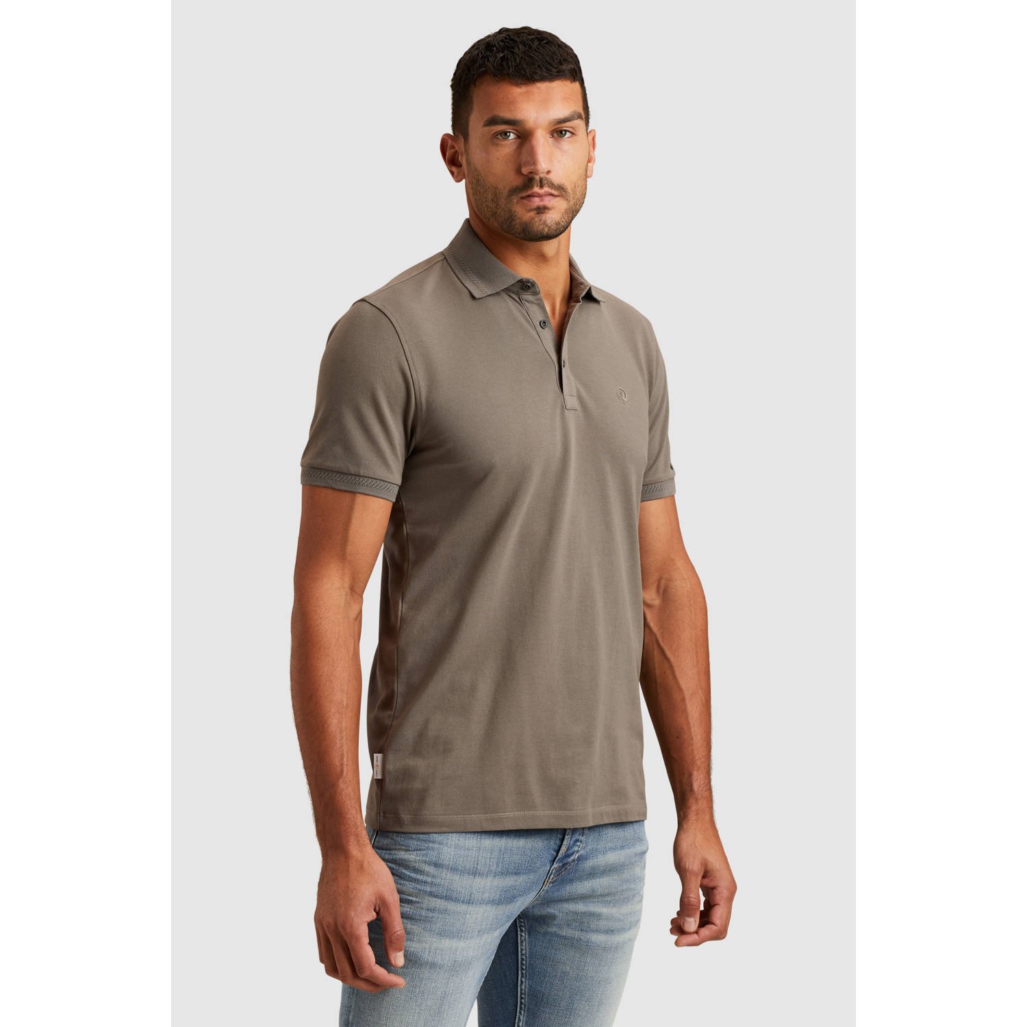 Cast Iron slim polo kaki