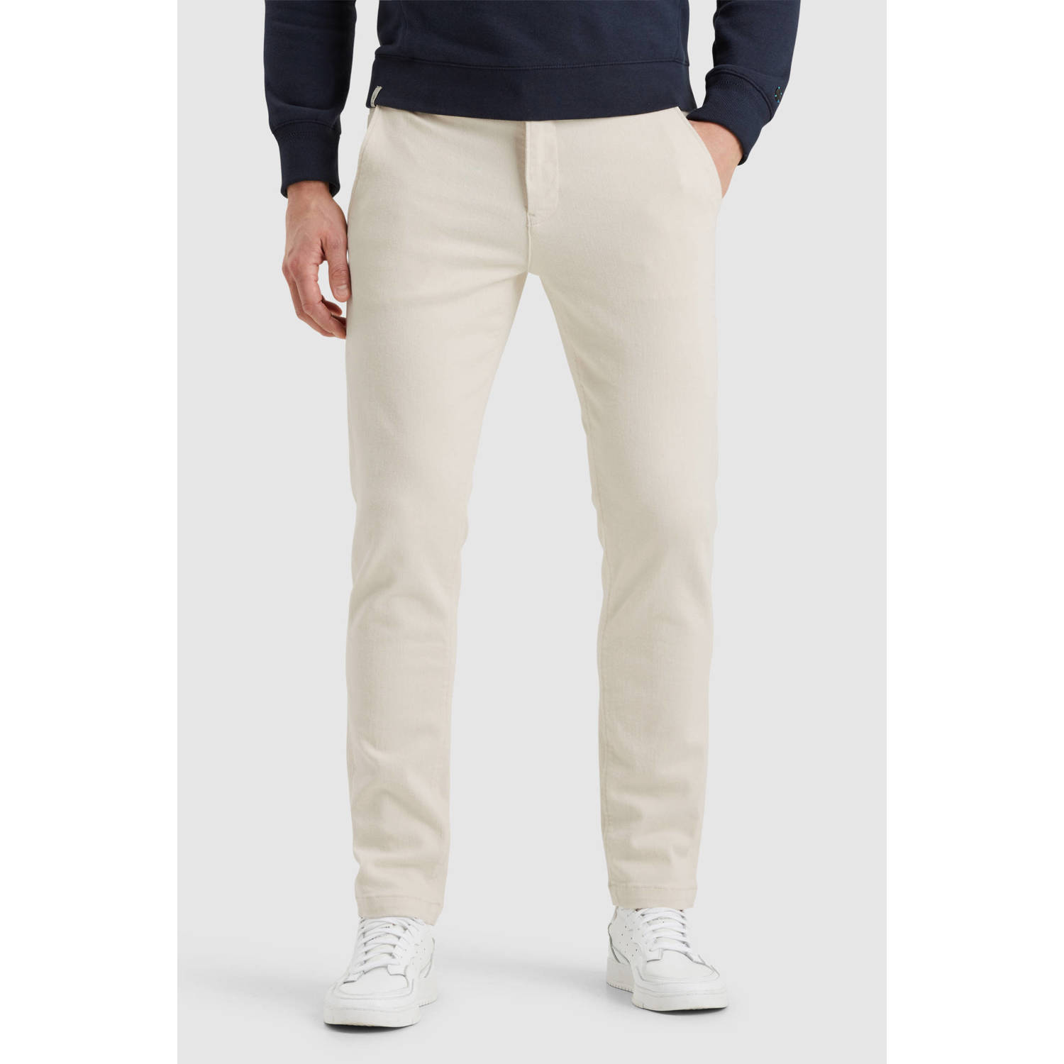 Cast Iron tapered chino ecru