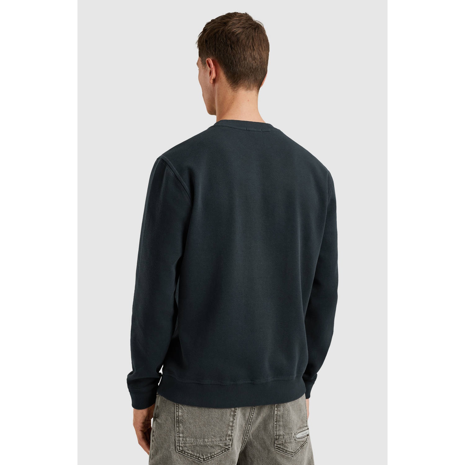 Cast Iron sweater donkerblauw