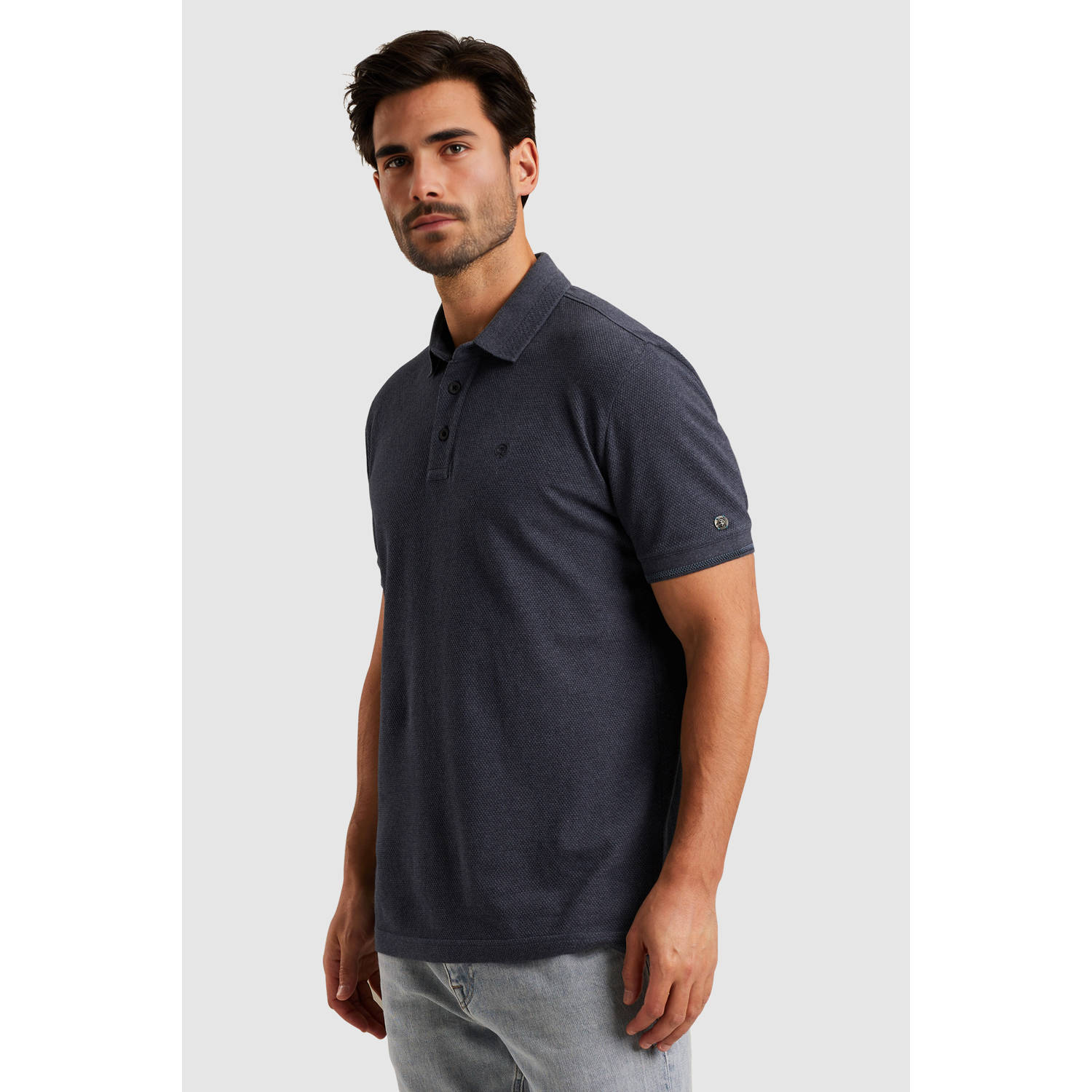 Cast Iron regular polo grijs