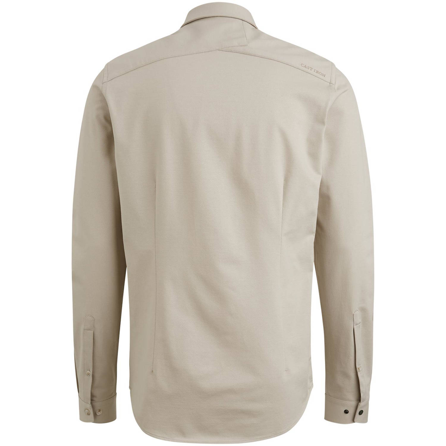 Cast Iron casual overhemd grijsgroen