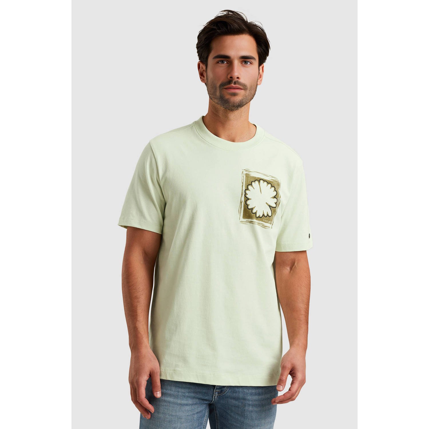 Cast Iron T-shirt lichtgroen