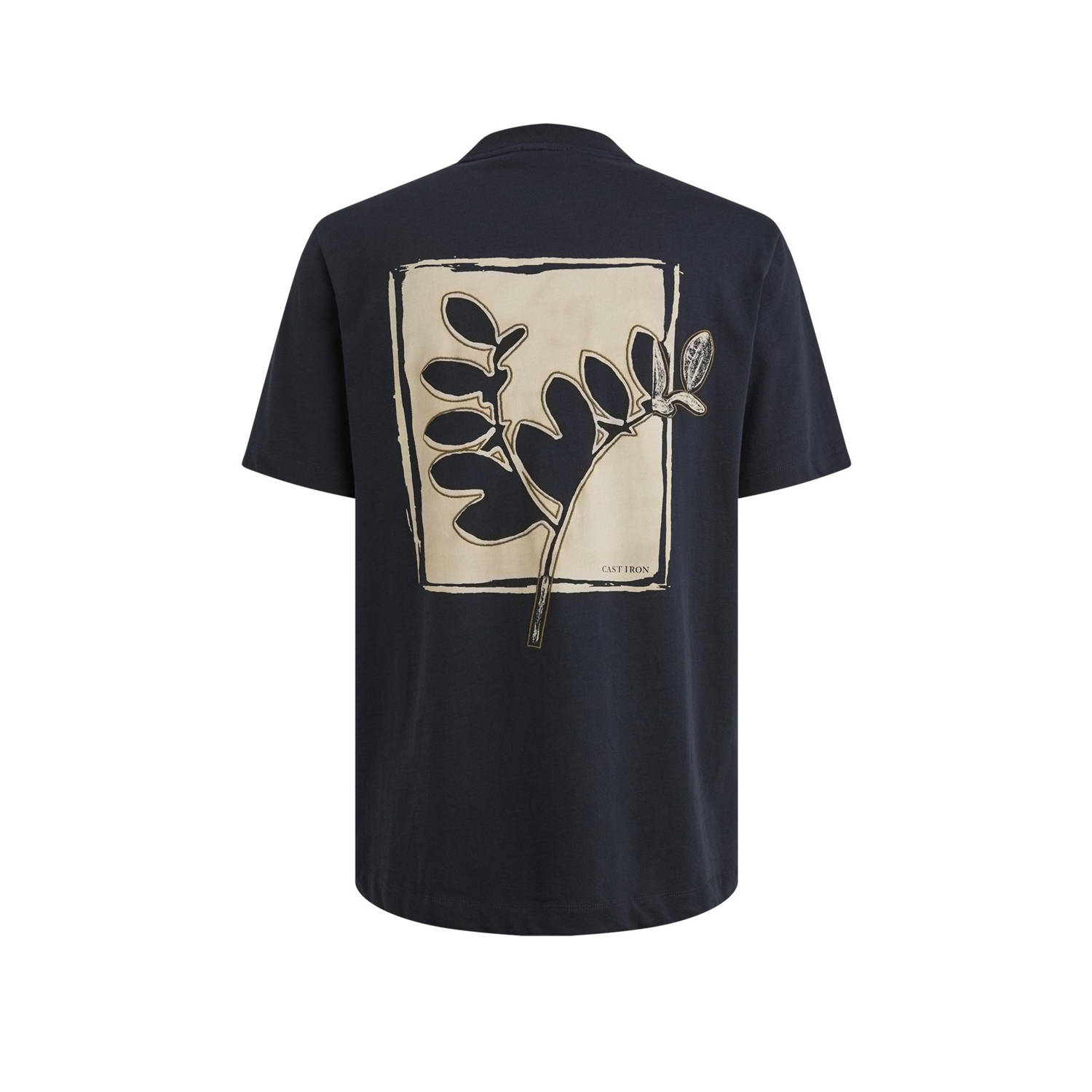 Cast Iron T-shirt donkerblauw