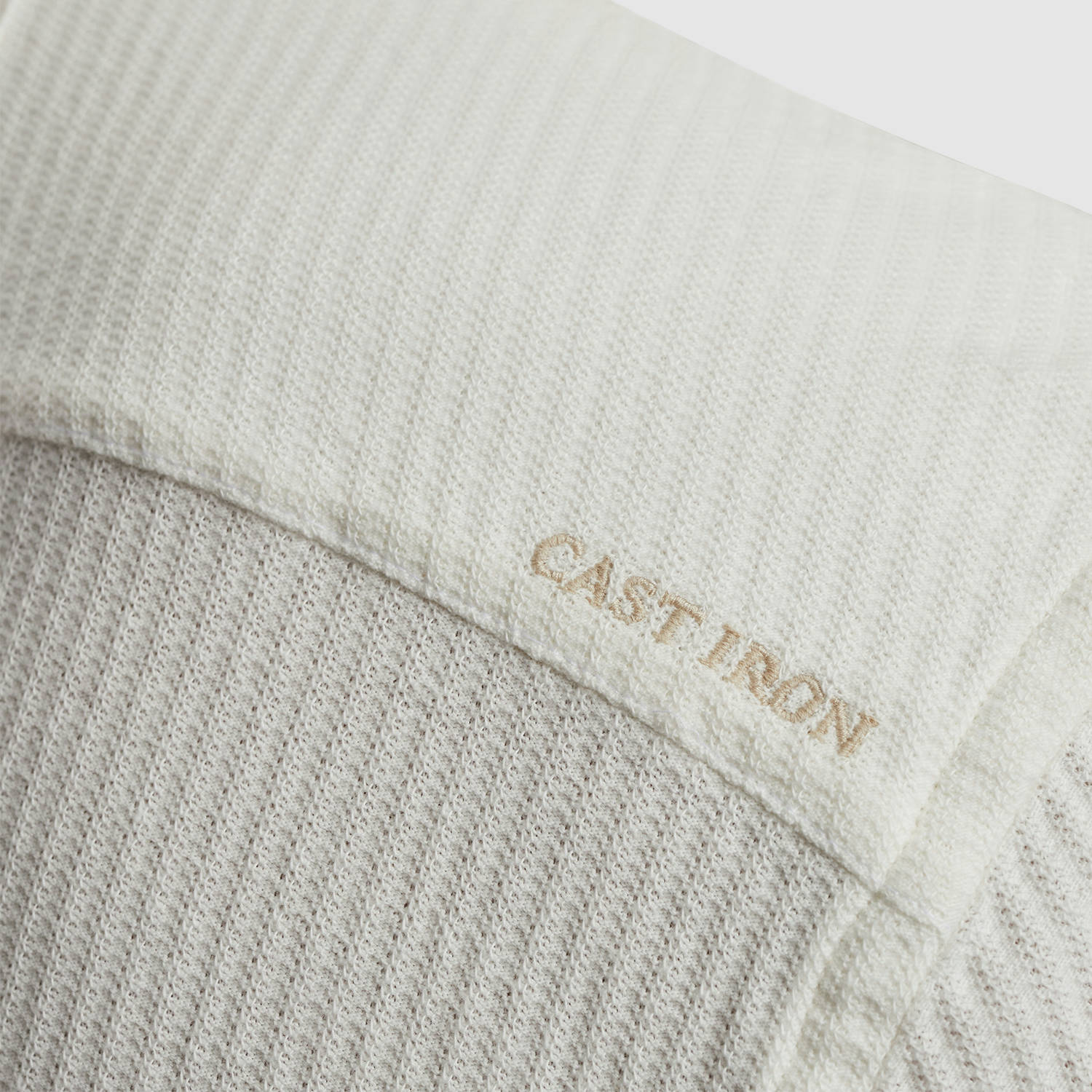 Cast Iron casual overhemd met textuur ecru